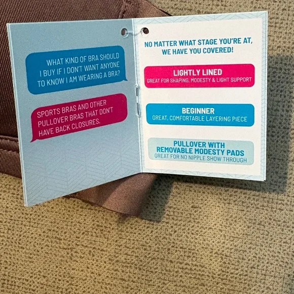 Vanity Fair Teens Wirefree Tan & Black Bra - Picture 3 of 11